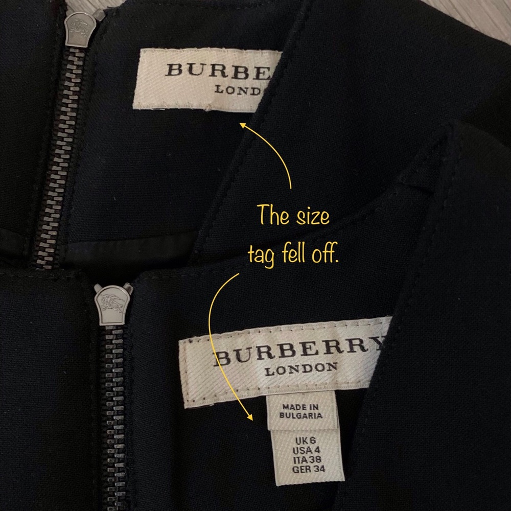 Burberry London Black Dress - Picture 4 of 10